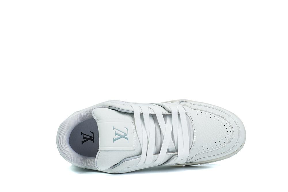 PK god Louis Vuitton LV Trainer #54 Signature ALL White retail materials ready to ship